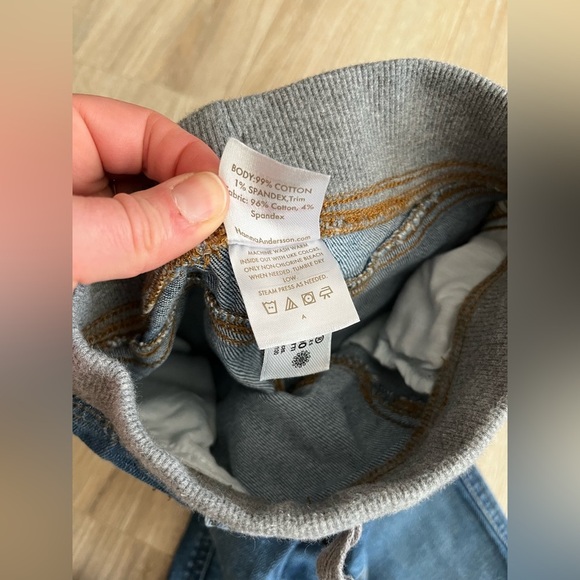 Hanna Andersson Kids Pull-On Kick Start Jeans Medium Light Wash - Size 3T - Picture 4 of 6